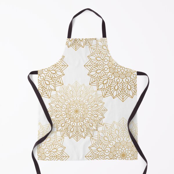 Item preview, Gold on White Mandala Pattern designed and sold by PirateAvocado.