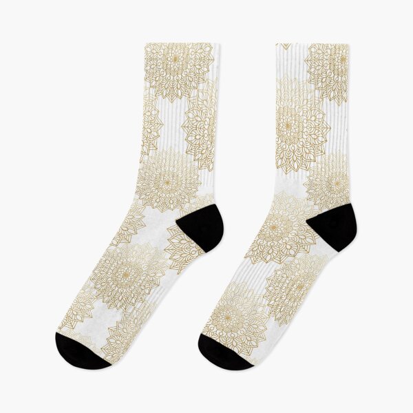 Item preview, Gold on White Mandala Pattern designed and sold by PirateAvocado.