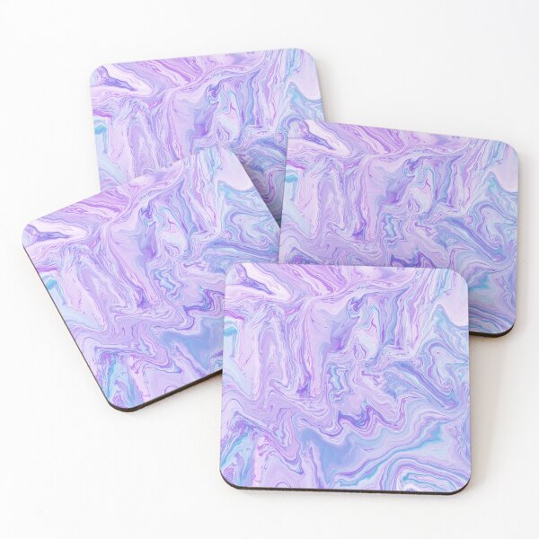 Item preview, Purple and Blue Digital Fluid Art Experiment 1 designed and sold by LuxeHurricane.