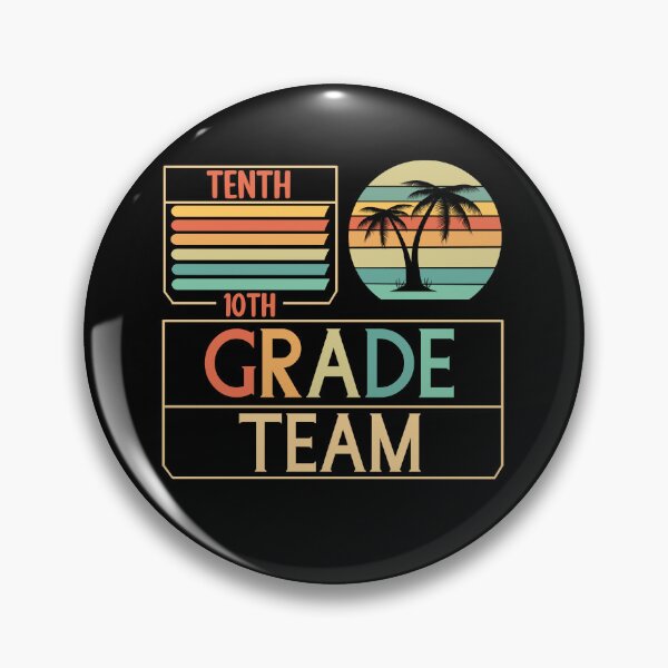 Item preview, Tenth Grade Team Retro Groovy Teacher Happy 10th Day Of School  designed and sold by Rami Khalifah.
