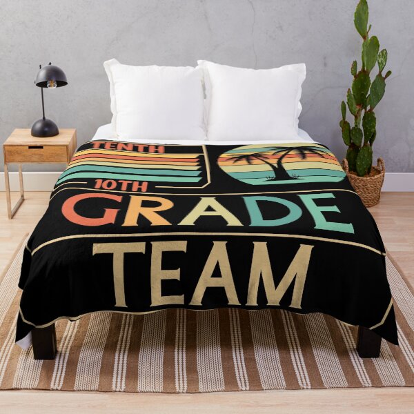 Item preview, Tenth Grade Team Retro Groovy Teacher Happy 10th Day Of School  designed and sold by Rami Khalifah.