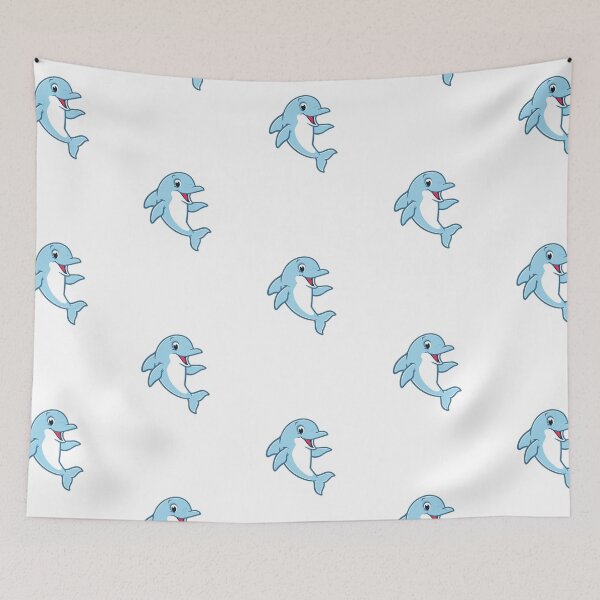 Item preview, CUTE HAPPY DOLPHIN |CARTOON IMAGE designed and sold by Carolp05.