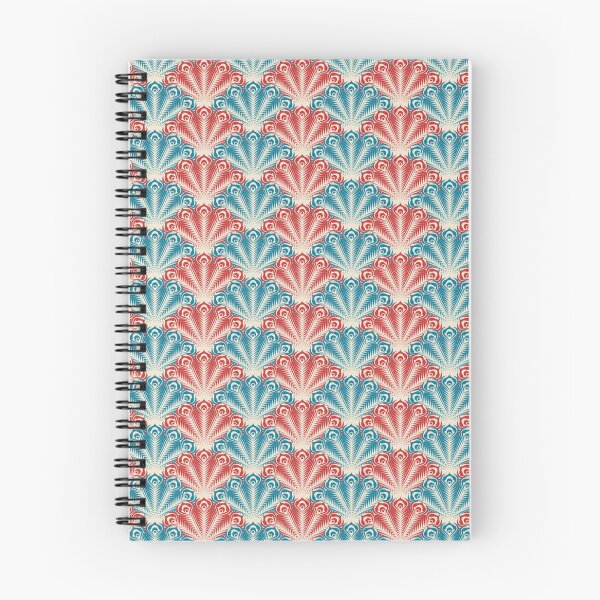 Item preview, Red Turquoise Clam shell Retro Design designed and sold by obviouslogic.