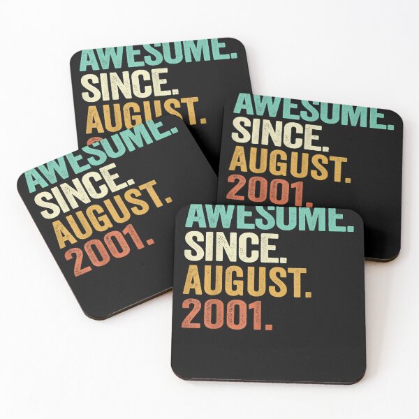 Item preview, Awesome Since August 2001 21st Birthday Gift 21 Years Old  designed and sold by sarahbennetth.