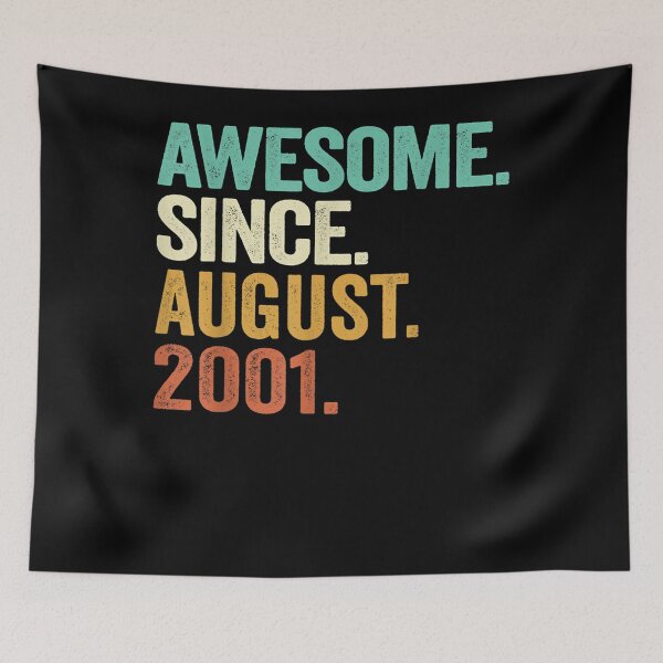 Item preview, Awesome Since August 2001 21st Birthday Gift 21 Years Old  designed and sold by sarahbennetth.