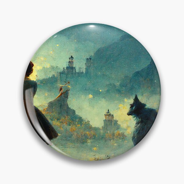 Item preview, Luthien dancing for Huan in front of Tol Sirion designed and sold by GrimTrigger.