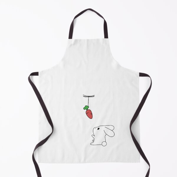 Item preview, Cute bunny looking at a carrot designed and sold by ahlam othman.