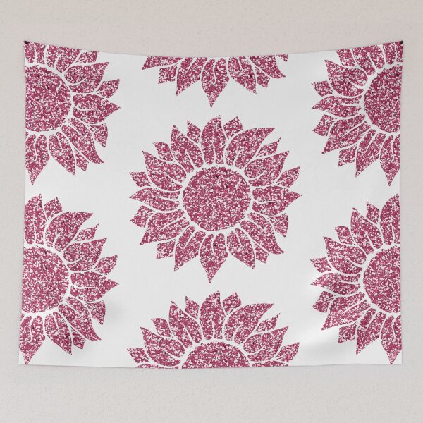 Item preview, Pink Glitter SunFlower  designed and sold by TrendyGlitter.