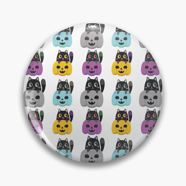 Item preview, Seamless cute Halloween cat pattern designed and sold by darshants.