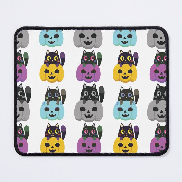 Item preview, Seamless cute Halloween cat pattern designed and sold by darshants.