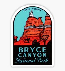 Bryce Canyon National Park - Queen Victoria - Vintage Travel Decal Sticker