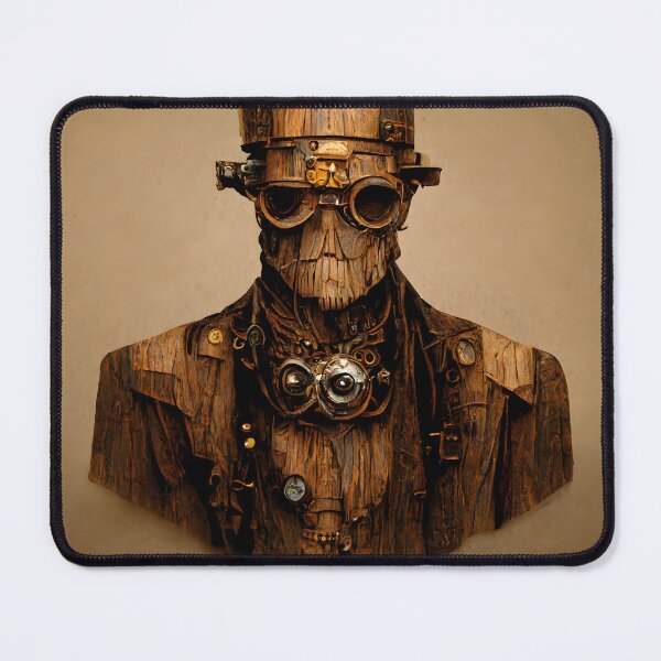 Item preview, Wooden steampunk man designed and sold by skjaldm0.