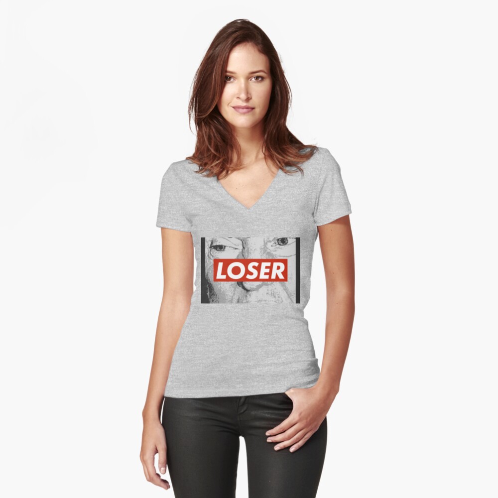 Item preview, Fitted V-Neck T-Shirt designed and sold by FastDraw11.