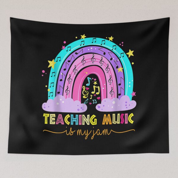 Item preview, Teaching Music Is My Jam Musical Teacher Rainbow  designed and sold by sarahbennetth.