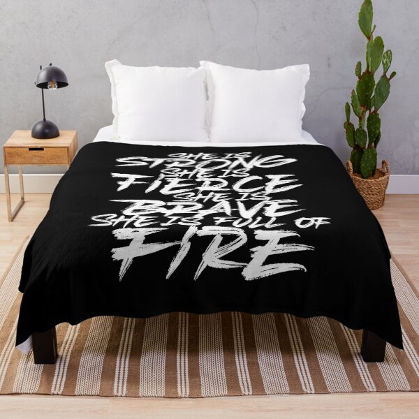 Item preview, She is strong fierce brave full of fire designed and sold by Zagach Letters.