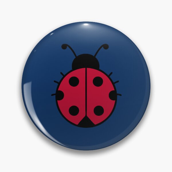 Item preview, Red Ladybug Deep Blue Background designed and sold by GemsAnatomy.