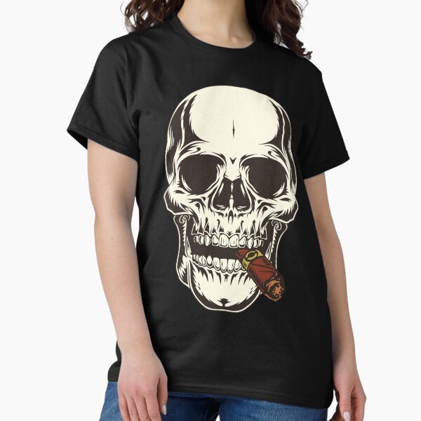 Item preview, Cigar Smoking Skull designed and sold by Oldroadie.