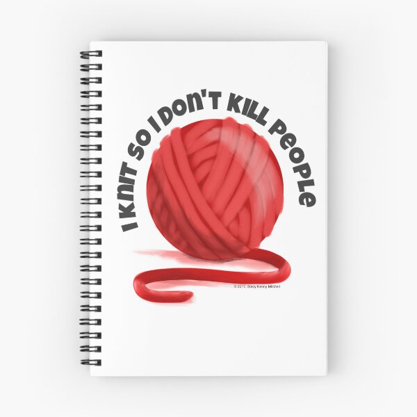 Item preview, I Knit So I Don't Kill People designed and sold by Stacy Mitchell.
