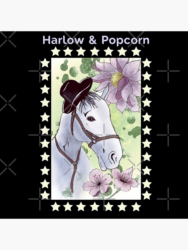 "Harlow And Popcorn" Poster for Sale by elegantdesign22 | Redbubble