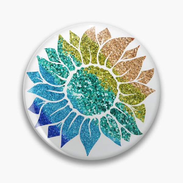 Item preview, Rainbow Glitter SunFlower  designed and sold by TrendyGlitter.
