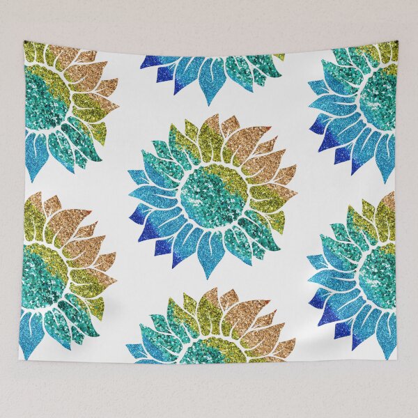 Item preview, Rainbow Glitter SunFlower  designed and sold by TrendyGlitter.