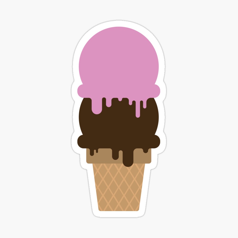 Double Scoop Of Ice Cream Poster By Kaylafolino Redbubble