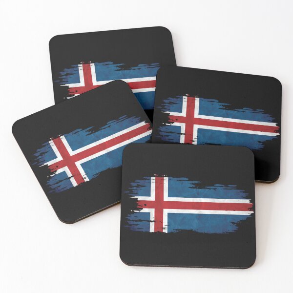 Item preview, Iceland - national flag, brush effect designed and sold by Mohja-Design.