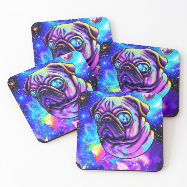 Item preview, Galactic Pug, Pug Galaxy Art designed and sold by Bookwyrm-Bazaar.