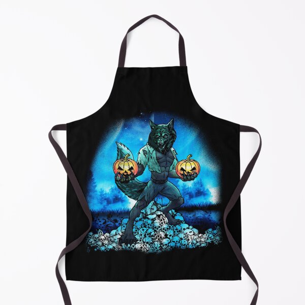 Item preview, Halloween Werewolf With Pumpkins And Skulls designed and sold by UniQueensShop.