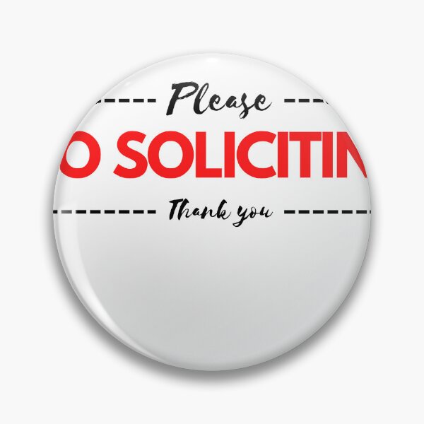 Item preview,  No Soliciting Sticker Decal Window Sign Graphic Bin Car Safety designed and sold by Ssimo30.