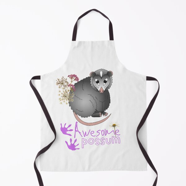 Item preview, Awesome Opossum & Wildflowers Colorful Illustration Design designed and sold by EarthArtDesigns.