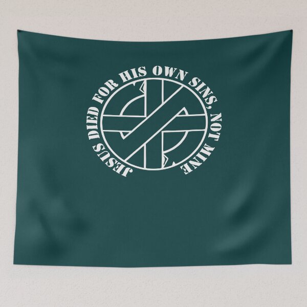 Item preview, Crass Jesus Died For His Own Sins Not Mine Slim Fit Tshirtt Shirt Hoodie For Men Women Unisex Full Size. designed and sold by cessorrup.