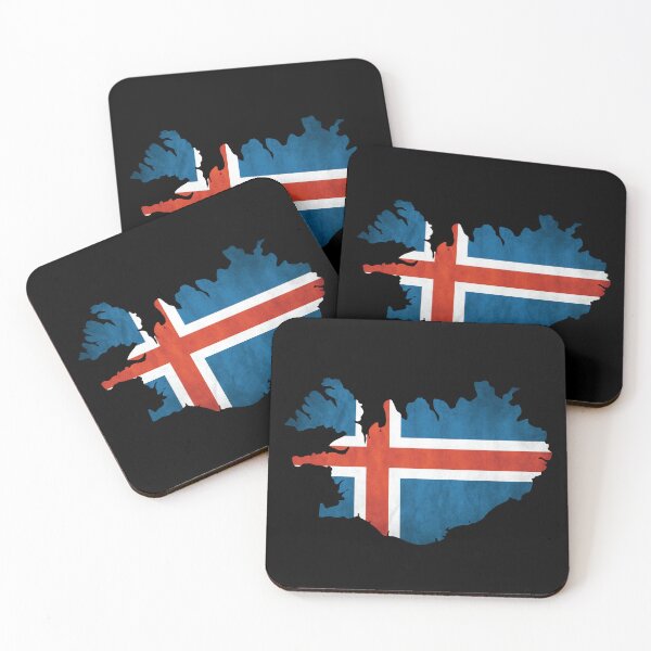 Item preview, Iceland - country border in national flag designed and sold by Mohja-Design.