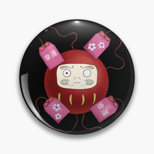 Item preview, daruma doll omamori japanese lucky charms designed and sold by indiVisibl.