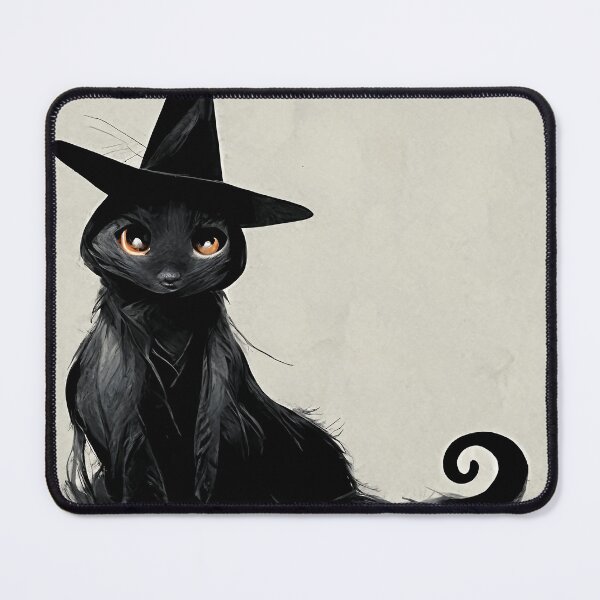Item preview, Black Cat Witch Hat designed and sold by SteampunkJuni.