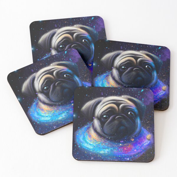 Item preview, Galactic Pug, Pug Galaxy Art designed and sold by Bookwyrm-Bazaar.