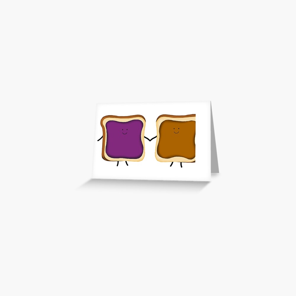 Peanut Butter & Jelly Friends Greeting Card