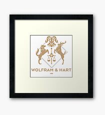 Wolfram and Hart Framed Print