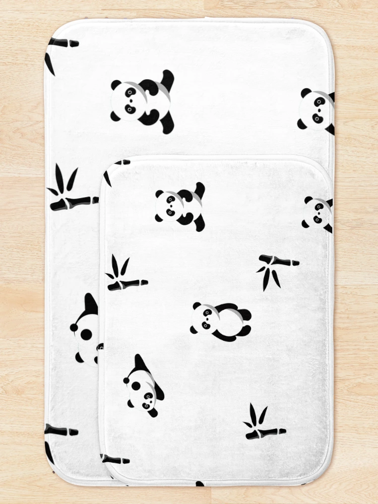 Thumbnail 5 of 6, Bath Mat, Panda pattern designed and sold by Sunset Design.
