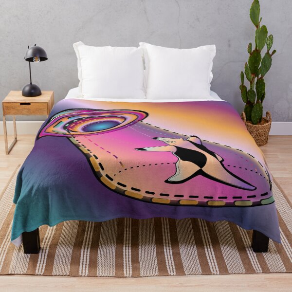 Item preview, anteater tamandua ufo alien abduction vapor wave dark designed and sold by MiraNomegusta.