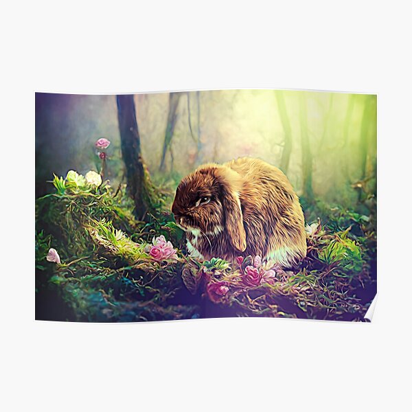 Rabbit in the Glade Poster
