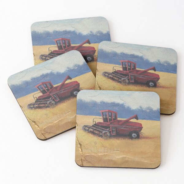 Item preview, Combine harvesting rice designed and sold by LeJeuneGifts.