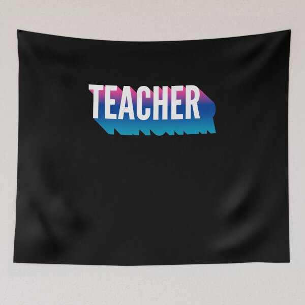 Item preview, Teacher With Long Gradient Shadow designed and sold by SVPOD.