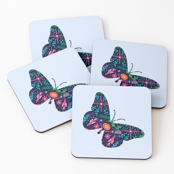 Item preview, Floral Space Butterfly Mandala designed and sold by Design-Maniya.