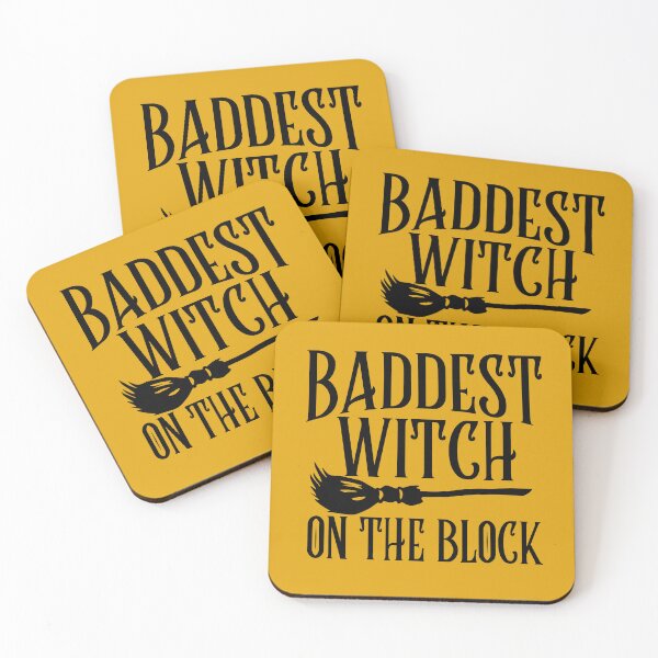 Item preview, Funny Witch Halloween Baddest Witch On The Block With Broom designed and sold by UniQueensShop.