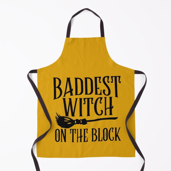 Item preview, Funny Witch Halloween Baddest Witch On The Block With Broom designed and sold by UniQueensShop.