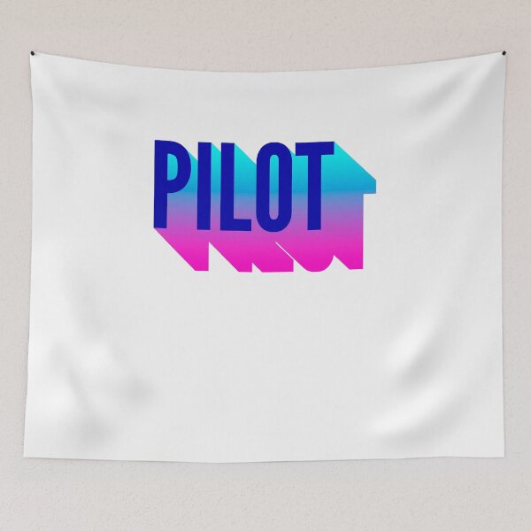 Item preview, Pilot With Long Gradient Shadow designed and sold by SVPOD.