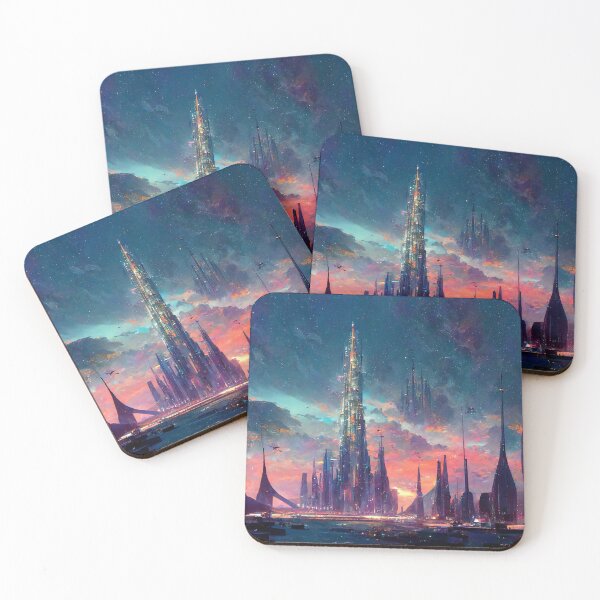 Item preview, Radiant Colorful Crystal Power City designed and sold by SteampunkJuni.