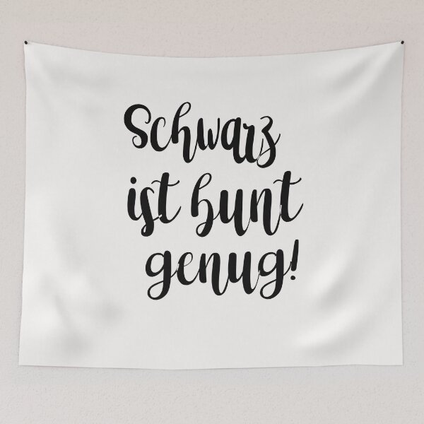 Item preview, Schwarz ist bunt genug Sarkasmus Sarkastisch designed and sold by toufikpromo.