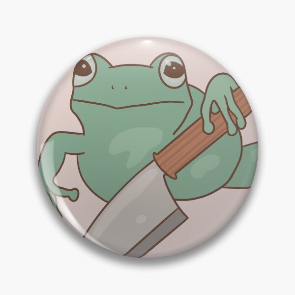 Item preview, Frog w/ knife pin style 2 designed and sold by Its-vailentino.